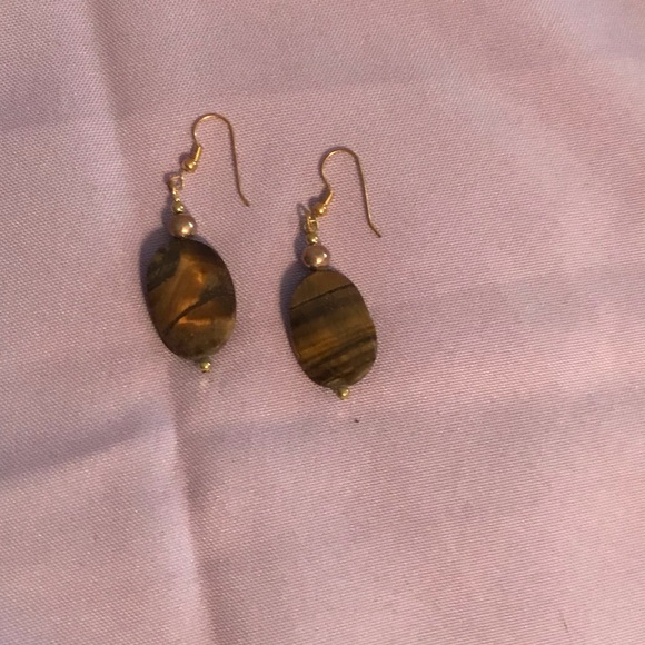 Jewelry - NEW Tiger Eye Earrings